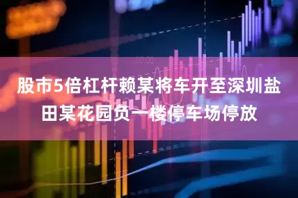 股市5倍杠杆赖某将车开至深圳盐田某花园负一楼停车场停放