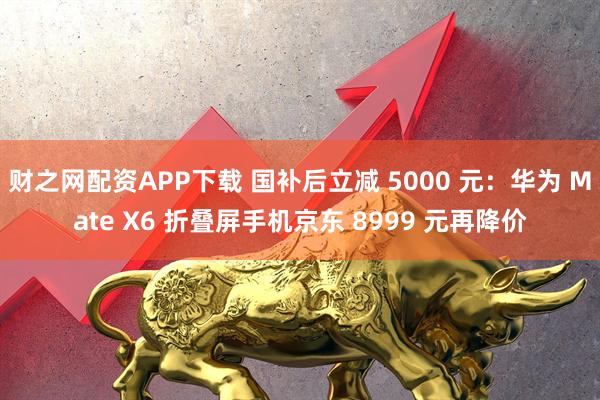财之网配资APP下载 国补后立减 5000 元：华为 Mate X6 折叠屏手机京东 8999 元再降价